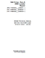 John Deere 624 G-Tier, Gen-A 4WD Loader Technical Manual