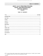 White 8510, 8610, 8710, 8810 Tractor Service Manual