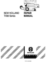 New Holland TX60 Combine Repair Manual