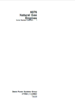 John Deere 6076 Natural Gas Engines Technical Manual