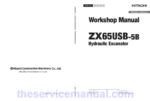 Hitachi ZX65USB-5B Excavator Service Repair Manual