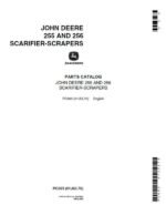 John Deere 255, 256 Attachments (255 Scarifier-Scrapers YR 1960 – 1962) Parts Catalog Manual