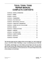 New Holland T2310, T2320, T2330 Tractor Service Manual