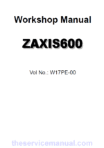 Hitachi ZX600 ZAXIS Excavator Service Repair Service Repair Manual