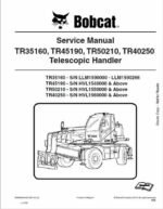 Bobcat TR35160, TR40250, TR45190, TR50210 versaHANDLER Telescopic Service Repair Manual