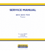 New Holland 6010, 6510, 7510 Tractor Service Manual