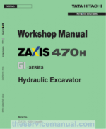 Hitachi ZX470H GI Excavator Service Repair Manual