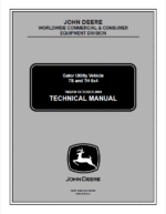 John Deere Gator TS 4×2 and TH 6×4 Repair Service Manual
