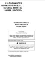 Timberjack 610 Forwarder Service Repair Manual