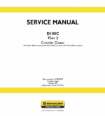 New Holland D180C Tier 2 & Tier 3 Dozer Service Manual