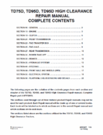 New Holland TD75D, TD95D, TD95D HC Tractor Service Manual