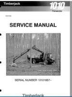 Timberjack 1010 Forwarder Service Repair Manual