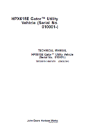 John Deere HPX615E Gator Utility Vehicles Repair Service Manual