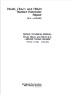 John Deere 703JH, 753JH, 759JH Harvester Service Repair Manual