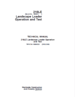 John Deere 210LE Landscape Loader Repair Technical Manual