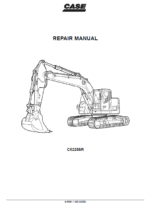 CASE CX225SR Excavator Service Repair Manual
