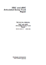 John Deere 350C, 400C Articulated Dump Truck Repair Service Manual