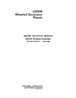 John Deere 220DW Wheeled Excavator Service Manual