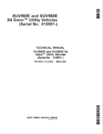John Deere XUV560E, XUV560E S4 Gator Utility Vehicles Repair Manual