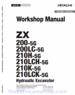 Hitachi ZX200-5G Excavator Service Repair Manual
