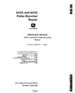 John Deere 643E, 843E Feller Buncher Services Repair Manual