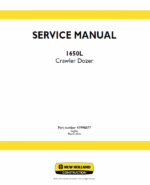 New Holland 1650L Crawler Dozer Service Manual