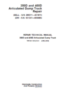 John Deere 350D, 400D Dump Truck Service Manual