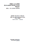 John Deere 250D, 300D Dump Truck Service Manual