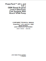 John Deere PowerTech 4.5L, 6.8L Diesel Engine Technical Manual