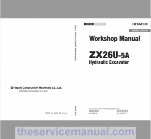 Hitachi ZX26U-5A Excavator Service Repair Manual