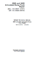 John Deere 250D, 300D Dump Truck Services Manual