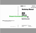 Hitachi ZH200-5A and ZH200LC-5A Excavator Service Repair Manual