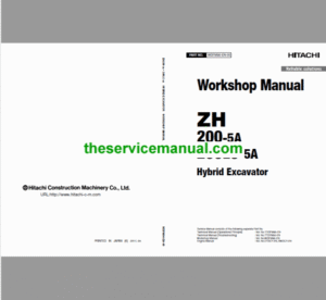 Hitachi ZH200-5A and ZH200LC-5A Excavator Service Repair Manual