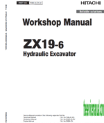 Hitachi Zaxis ZX19-6 Mini Excavator Service Repair Manual