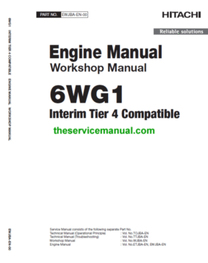 Hitachi 6WG1 Engine Service Repair Manual (ETJBA-EN, EWJBA-EN)
