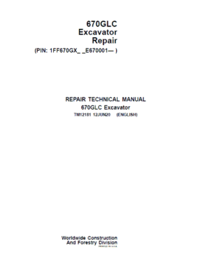 John Deere 650DLC Excavator Repair Service