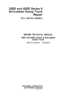 John Deere 350D, 400D Series 2 Dump Truck Service Manual