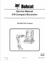 Bobcat 319 Compact Excavator Service Manual