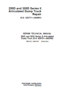 John Deere 250D, 300D Series 2 Dump Truck Service Manual