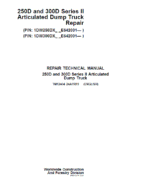 John Deere 250D, 300D Series 02 Dump Truck Service Manual