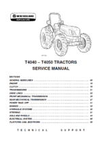 New Holland T4040, T4050 Tractor Service Manual