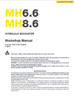 New Holland MH6.6 and MH8.6 Excavator Manual