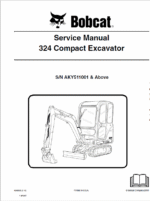 Bobcat 324 Compact Excavator Service Manual