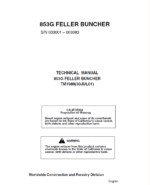 John Deere 853G Feller Buncher Service Repair Manual
