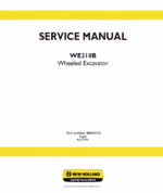 New Holland WE210B Wheeled Excavator Service Manual