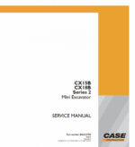 Case Cx15b Cx18b Series 2 Excavator Service Repair Manual