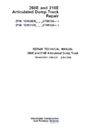 John Deere 260E, 310E Articulated Dump Truck Service Manual