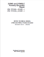 John Deere 2154G, 2154GLC Swing Excavator Repair Manual
