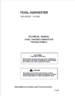 John Deere 753GL Tracked Harvester Repair Service Manual