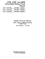 John Deere 370E, 410E, 460E Dump Truck Services Manual